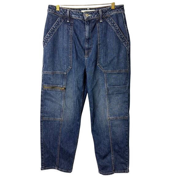 Mother Superior The Private Zip Pocket Ankle Jeans Mile High Wash SZ 29 Luxury - Picture 3 of 12